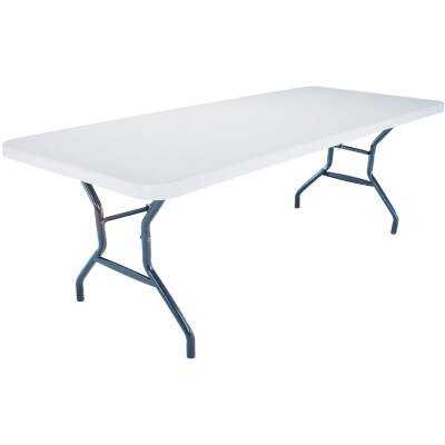 Lifetime 8 Ft. x 30 In. White Granite Commercial Grade Folding Table